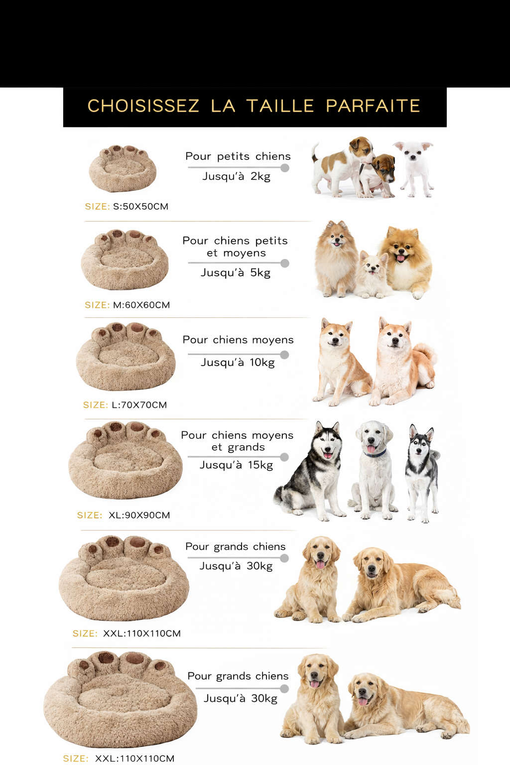 Lit Moelleux pour Chien