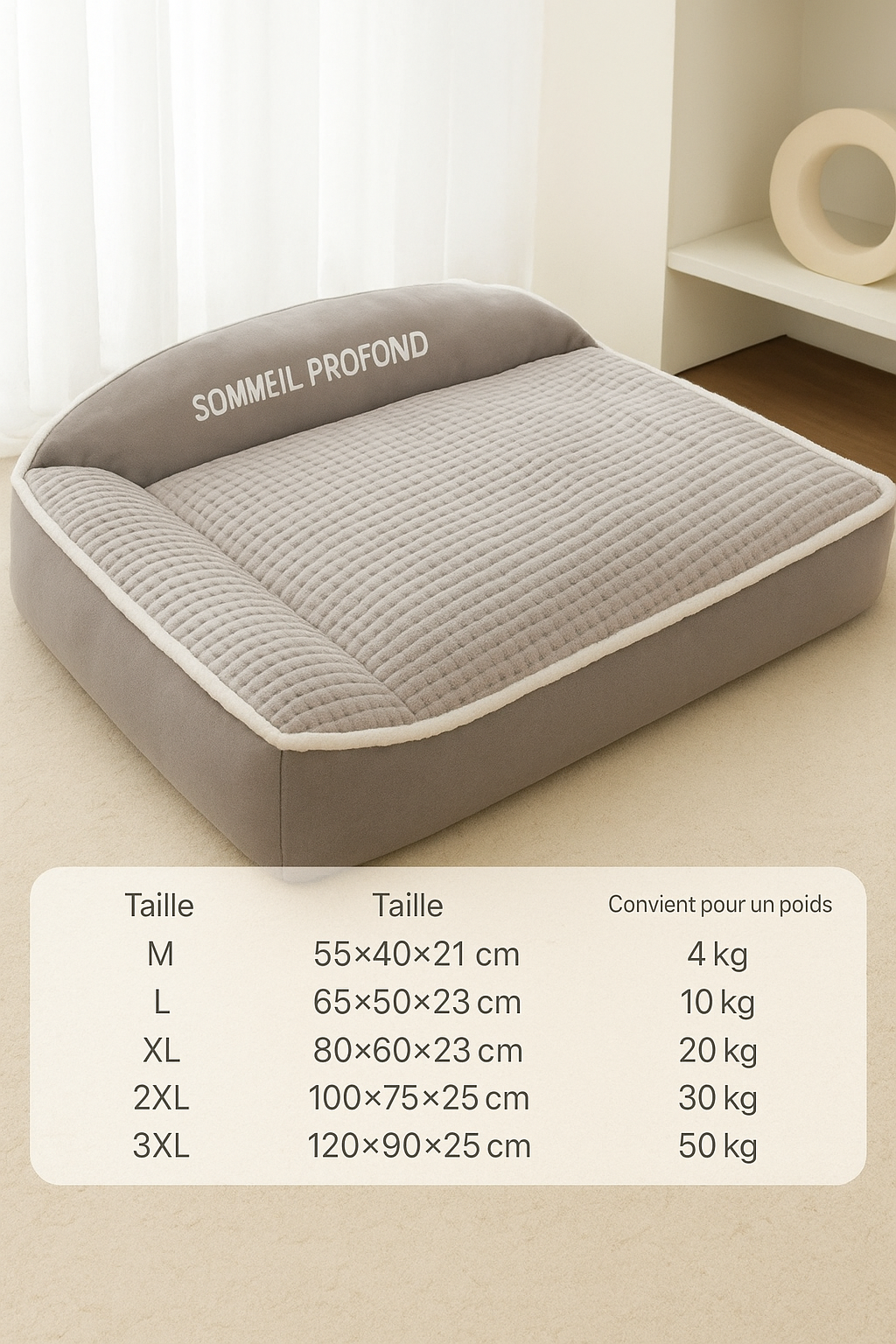 Lit pour chien  d’hiver ultra-confort