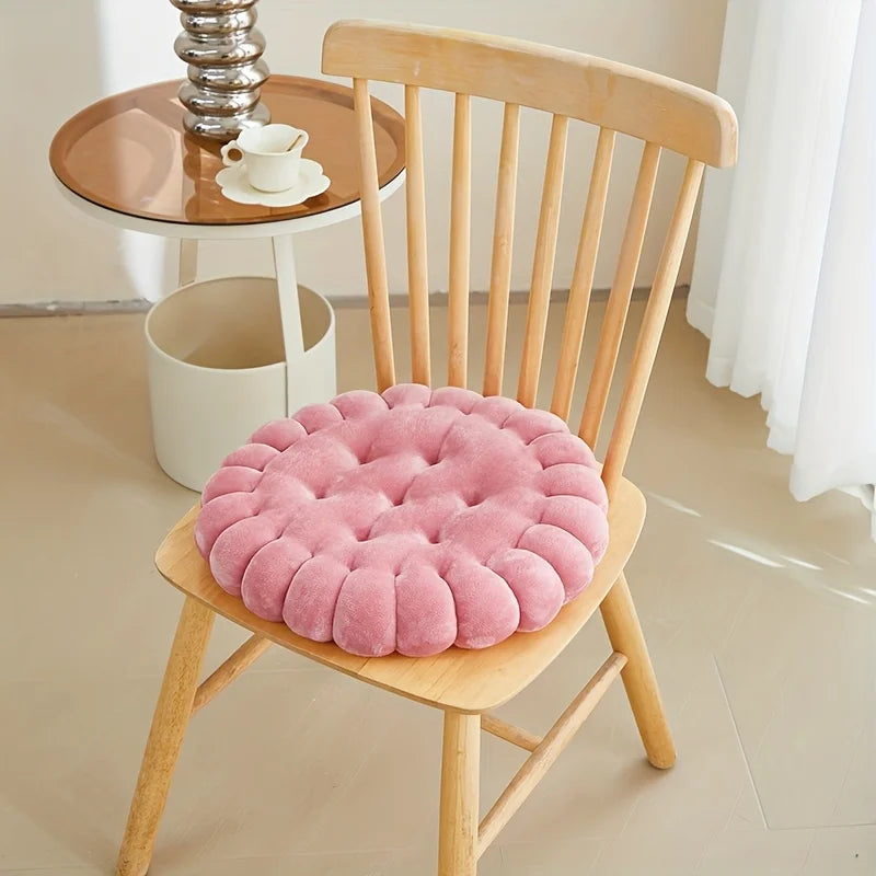 Grand Coussin en Peluche Biscuit