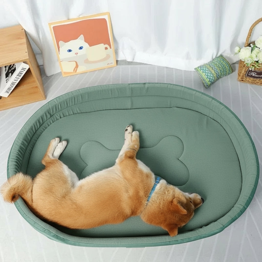 Lit pour chien  chaud et moelleux en tissu de corail