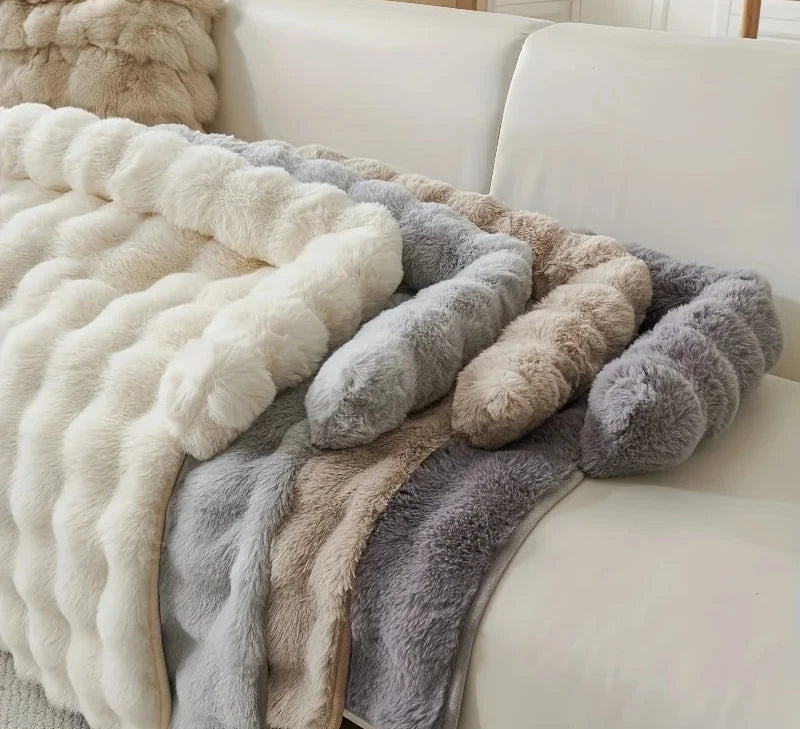 Lit pour chien en fausse fourrure